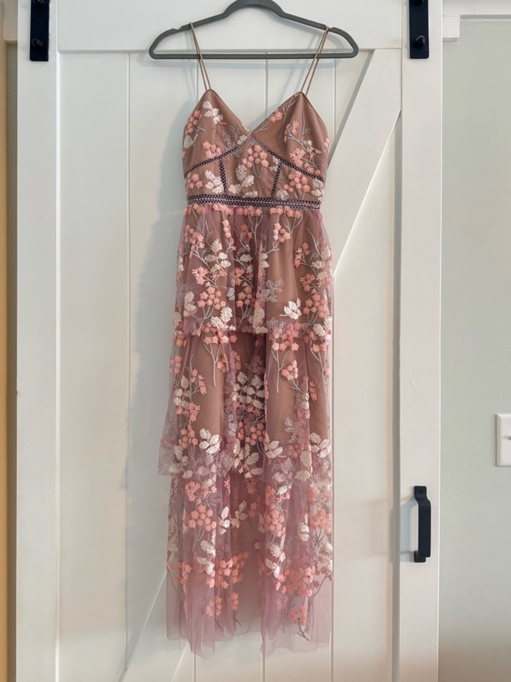 🎉HP🎉 Self Portrait Floral Embellished Midi Dress